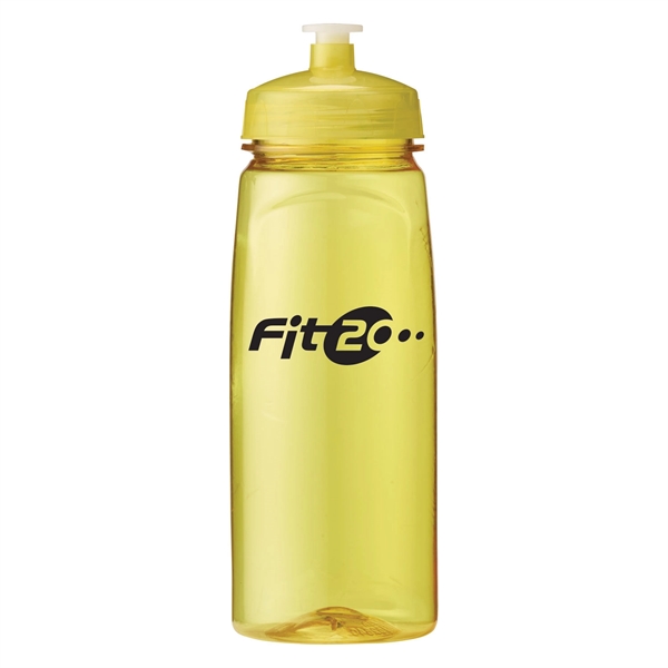 Translucent Yellow color option for 24 Oz Polysure Grip'n Sip Sports Squeeze Bottle