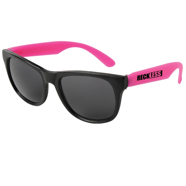 Neon Pink color option for Youth Neon Sunglasses
