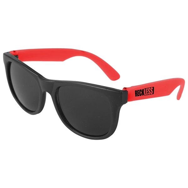 Red color option for Youth Neon Sunglasses