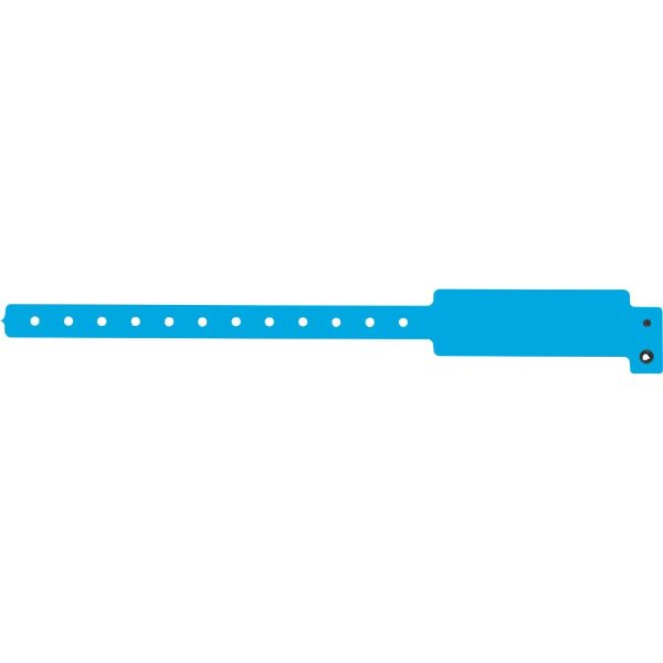 Blue color option for 1" Super Plastic Wristband