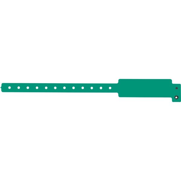 Kelly Green color option for 1" Super Plastic Wristband