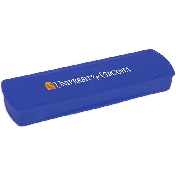 Blue color option for Plastic School Supply Case