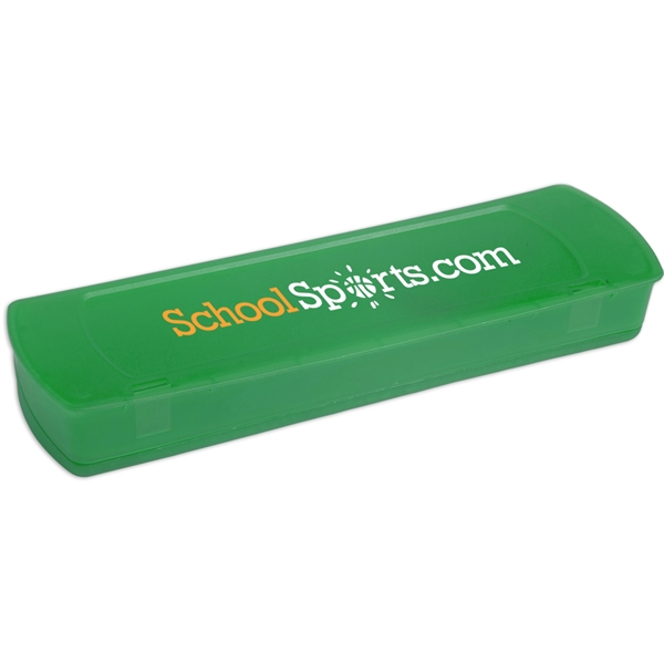 Translucent Green color option for Plastic School Supply Case