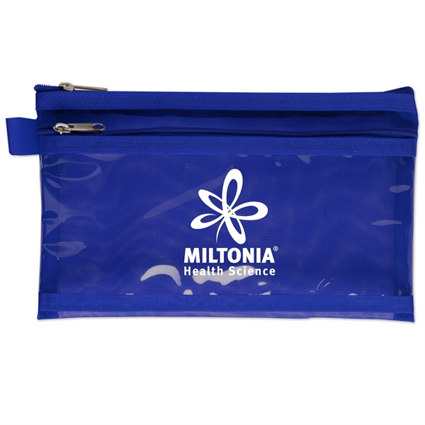 Blue color option for Twin Pocket Pencil Pouch