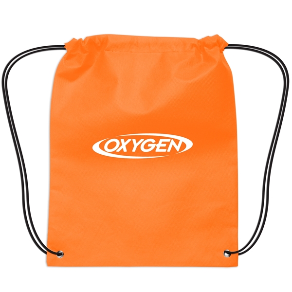 Orange color option for Small Non Woven Drawstring Backpack