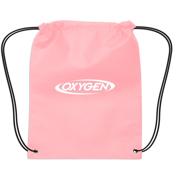Pink color option for Small Non Woven Drawstring Backpack