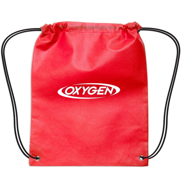 Red color option for Small Non Woven Drawstring Backpack
