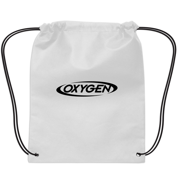 White color option for Small Non Woven Drawstring Backpack