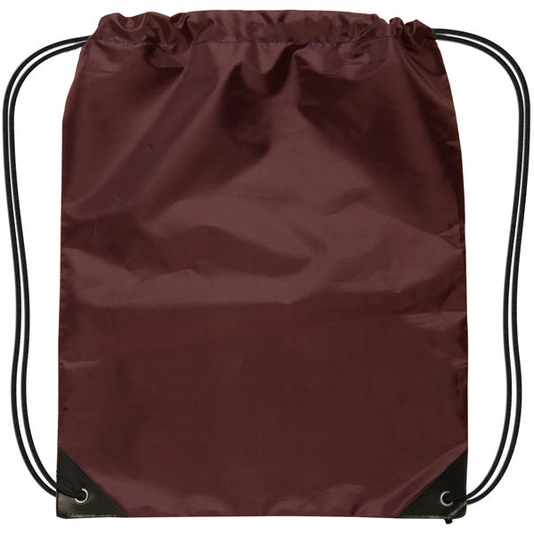 Burgundy color option for Small Drawstring Cinch Backpack