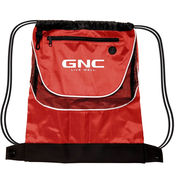 Red color option for Tournament Drawstring Sport Backpack