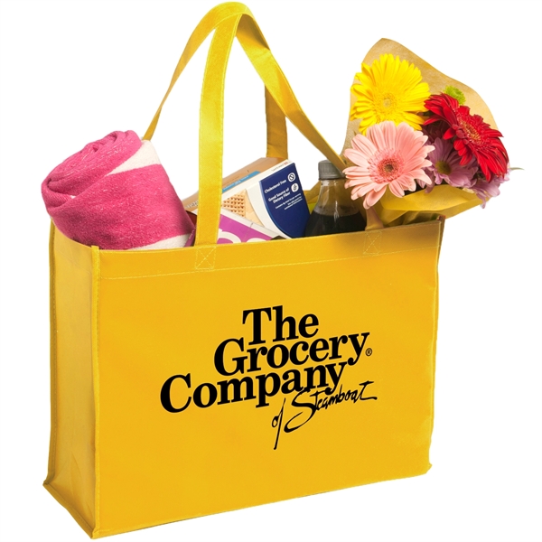 Gold color option for Non Woven Shopping Tote