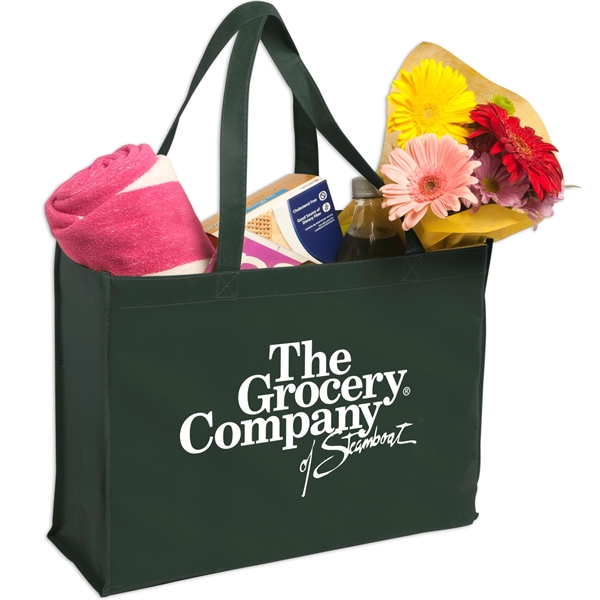 Hunter Green color option for Non Woven Shopping Tote