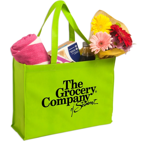 Lime color option for Non Woven Shopping Tote