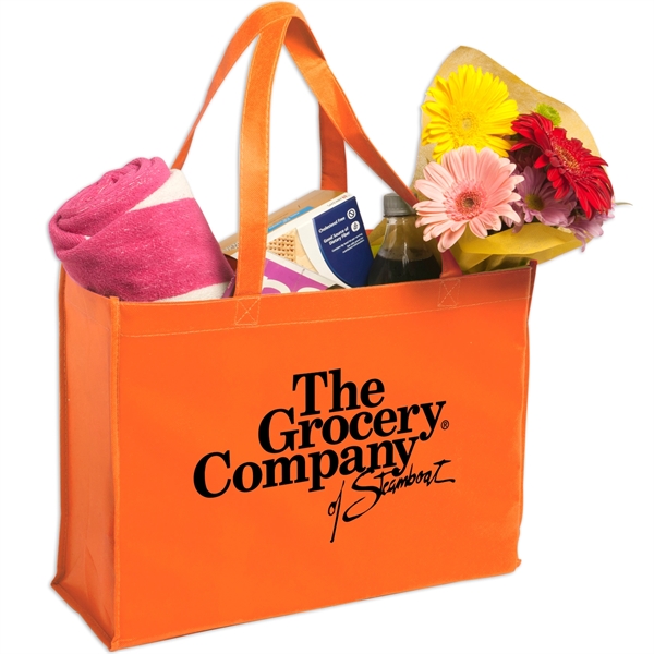 Orange color option for Non Woven Shopping Tote