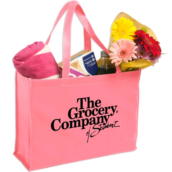 Pink color option for Non Woven Shopping Tote