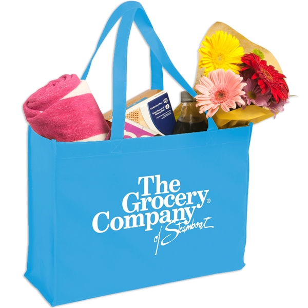 Sky Blue color option for Non Woven Shopping Tote