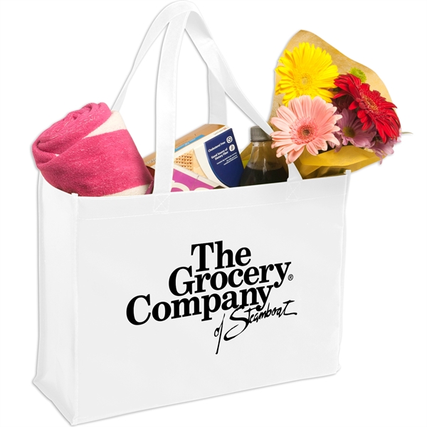 White color option for Non Woven Shopping Tote