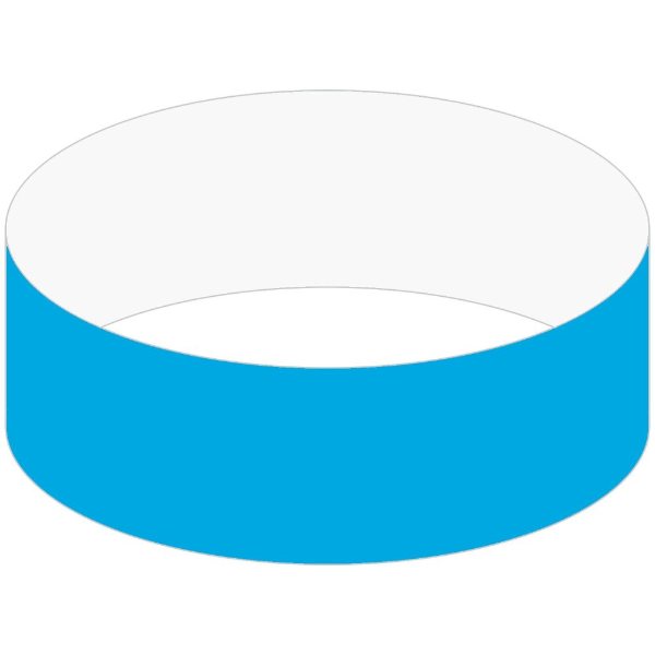 Blue color option for 1" Tyvek Tear Stub Wristband