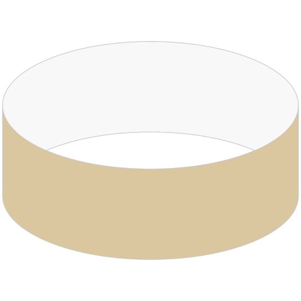 Gold color option for 1" Tyvek Tear Stub Wristband