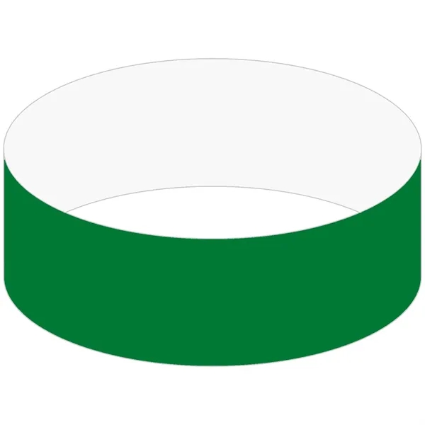 Kelly Green 356 color option for 1" Tyvek Tear Stub Wristband