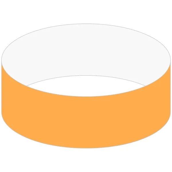 Neon Orange 804 color option for 1" Tyvek Tear Stub Wristband