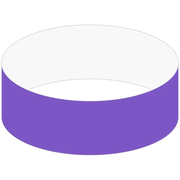 Purple 2665 color option for 1" Tyvek Tear Stub Wristband