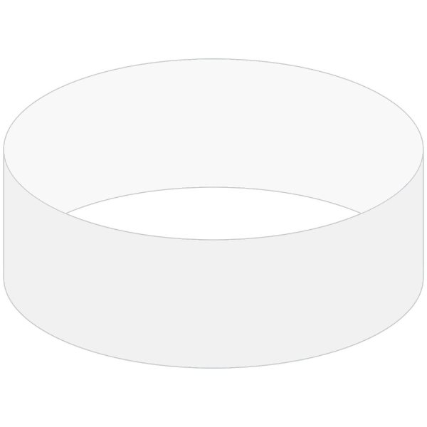 White color option for 1" Tyvek Tear Stub Wristband