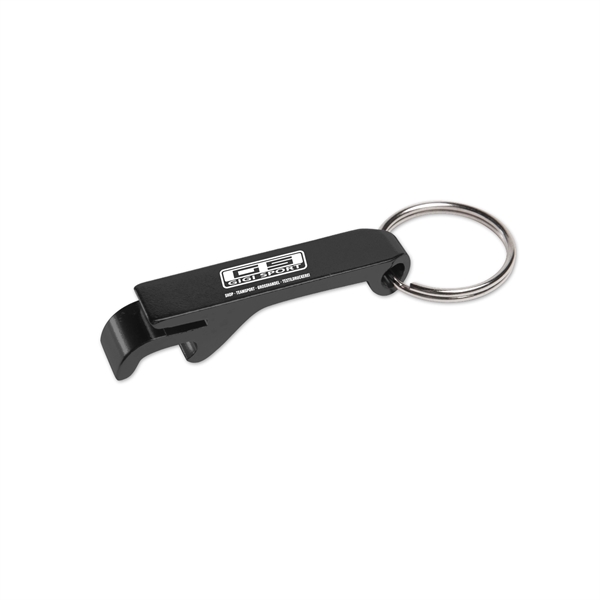 Black color option for Aluminum Beverage Wrench Bottle Opener With Keychain