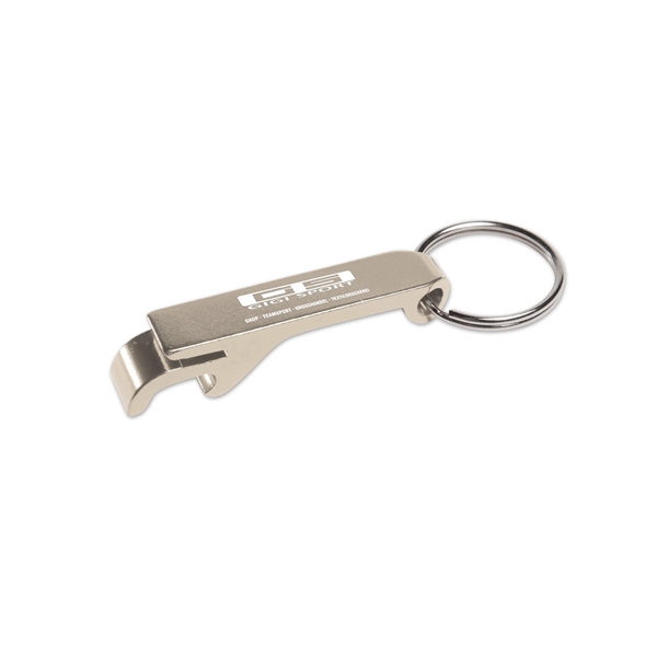 Silver color option for Aluminum Beverage Wrench Bottle Opener With Keychain