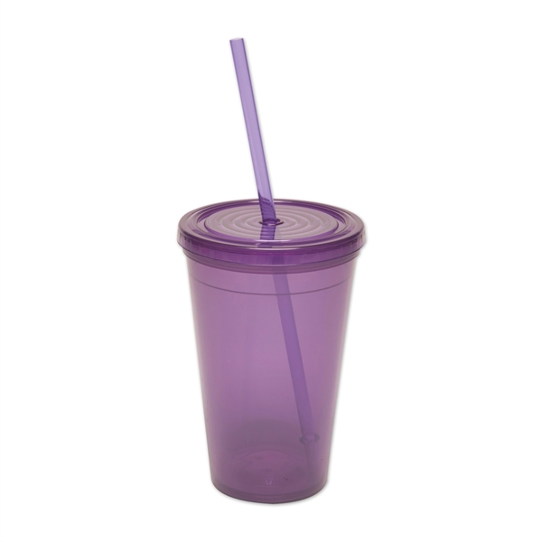 Translucent Purple color option for 16 Oz. Acrylic Travel Tumbler With Lid