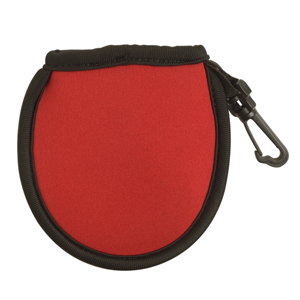 Red color option for Golf Ball Cleaning Pouch