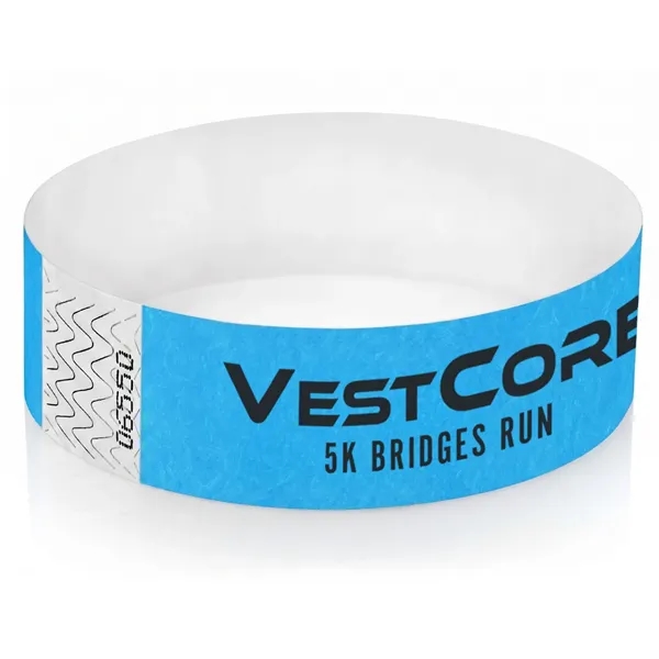 Blue 2925 color option for 1" Tyvek Wristband