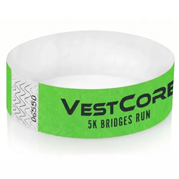 Day Glow Green 7488 color option for 1" Tyvek Wristband