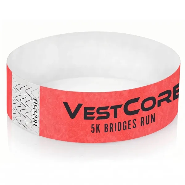 Red 1785 color option for 1" Tyvek Wristband