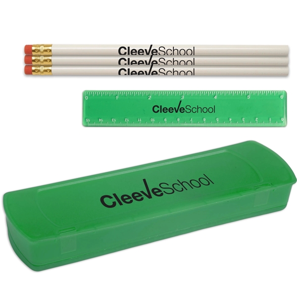 Translucent Green color option for Usa Back To School Pencil Case Kit
