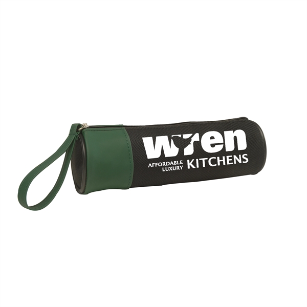 Black-Green color option for Scholar Polyester Pencil Case