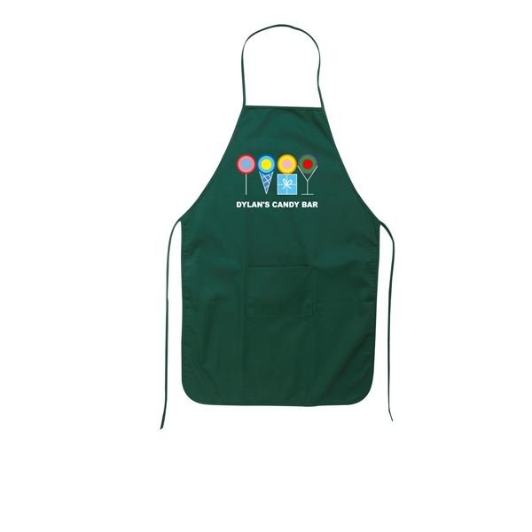 Hunter Green color option for 100% Cotton Canvas Cooking Apron