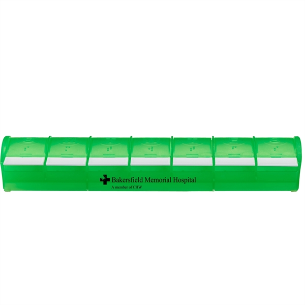 Translucent Lime color option for Snap Open 7 Day Med Minder