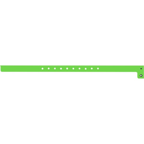 Glow Green color option for 1/2" Super Plastic Wristband