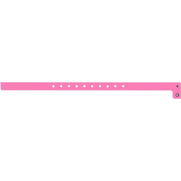 Glow Pink color option for 1/2" Super Plastic Wristband