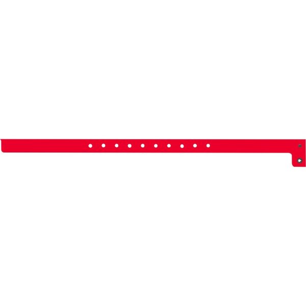 Red color option for 1/2" Super Plastic Wristband