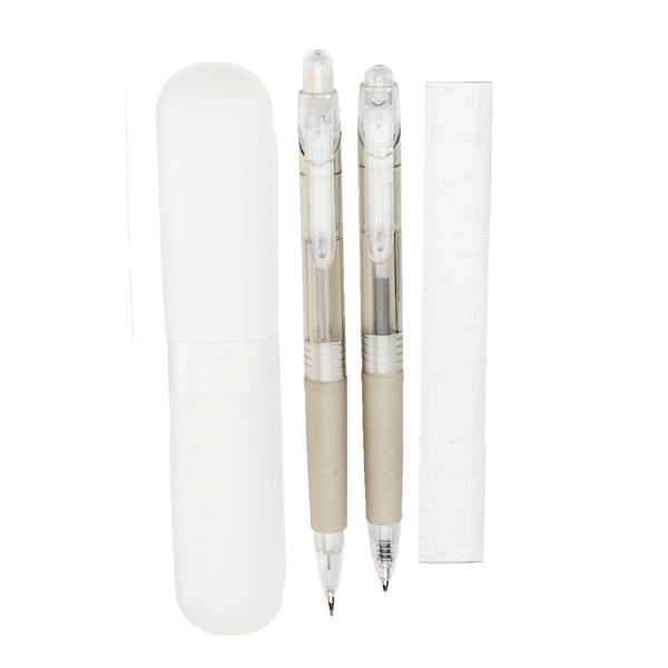 Frost color option for Mechanical Pencil And Pen Set With Ruler