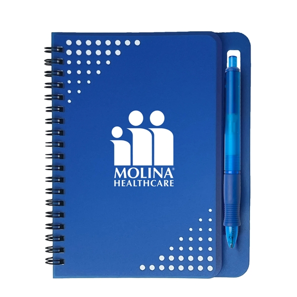 Blue color option for 5" X 7" Havana Notebook With Pen