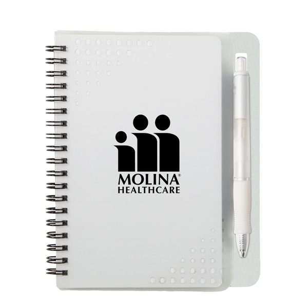 Frost color option for 5" X 7" Havana Notebook With Pen