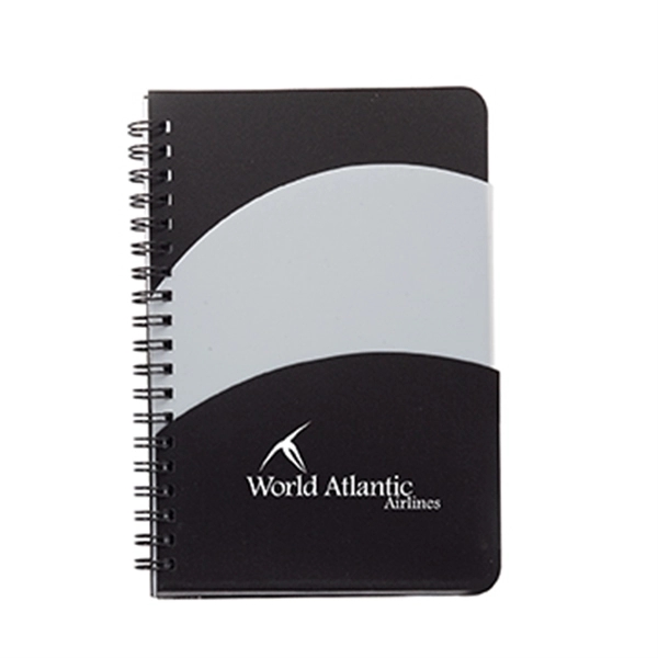 Black color option for 5" X 7" Santiago Double Pocket Spiral Notebook