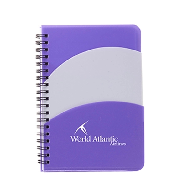 Purple color option for 5" X 7" Santiago Double Pocket Spiral Notebook