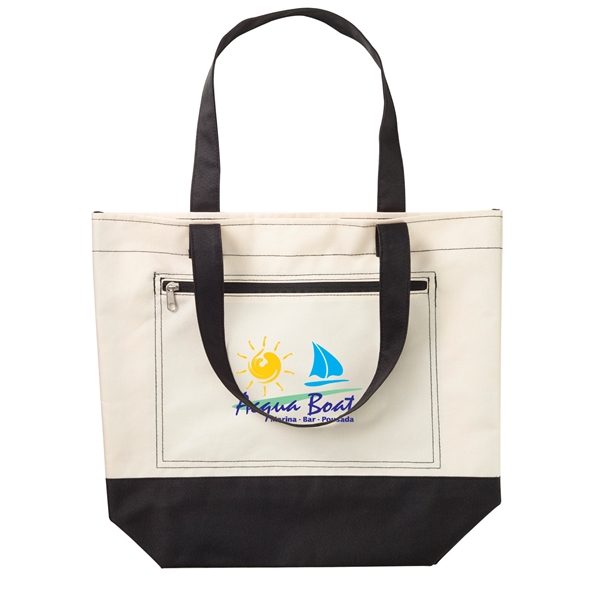 Black color option for Boat And Beach Tote Bag