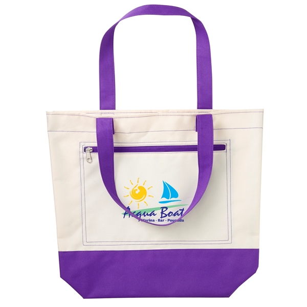 Purple color option for Boat And Beach Tote Bag