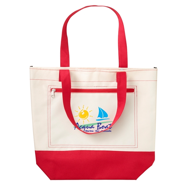 Red color option for Boat And Beach Tote Bag