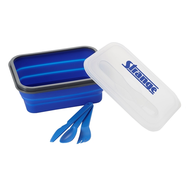Blue color option for Collapse'n Silicone Lunch Container